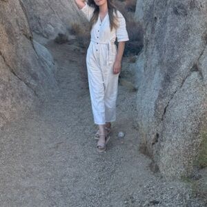 Women's Cream Jumpsuit